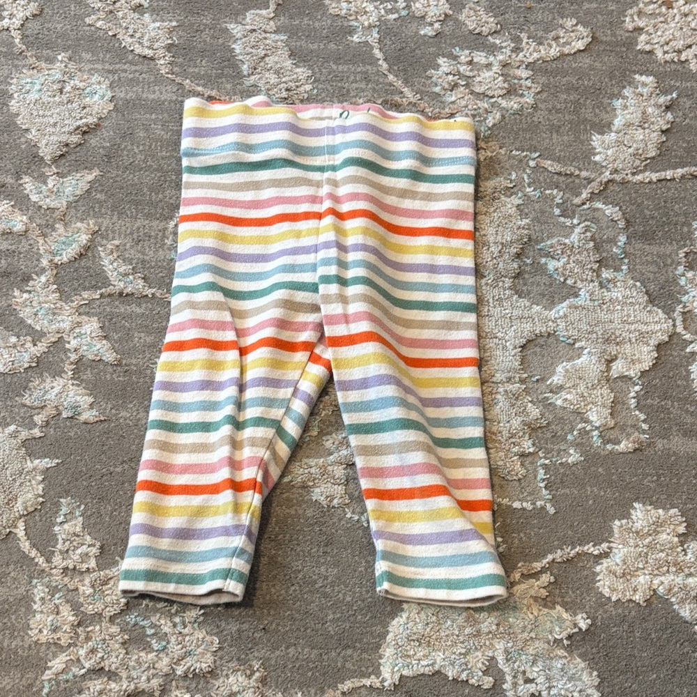 Boden Multicolor Striped Baby Leggings